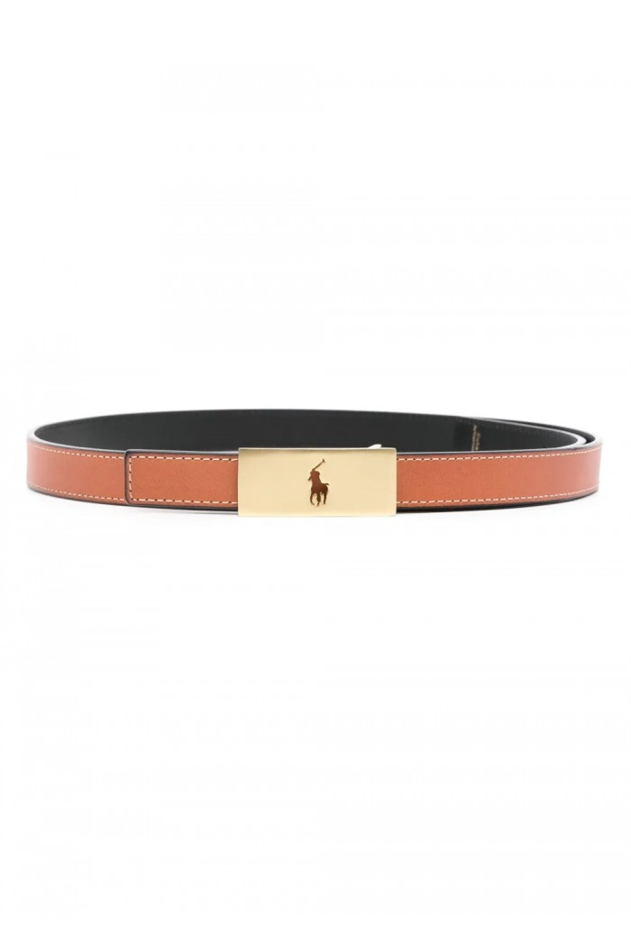 Polo ID Reversible Vachetta Leather Belt
