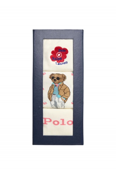 Polo Bear Crew Sock 3-Pack Gift Set