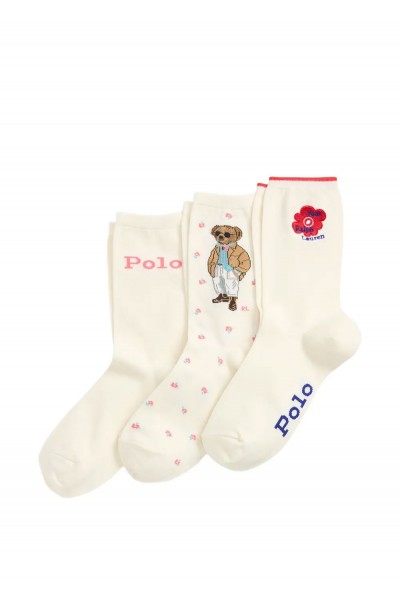 Polo Bear Crew Sock 3-Pack Gift Set
