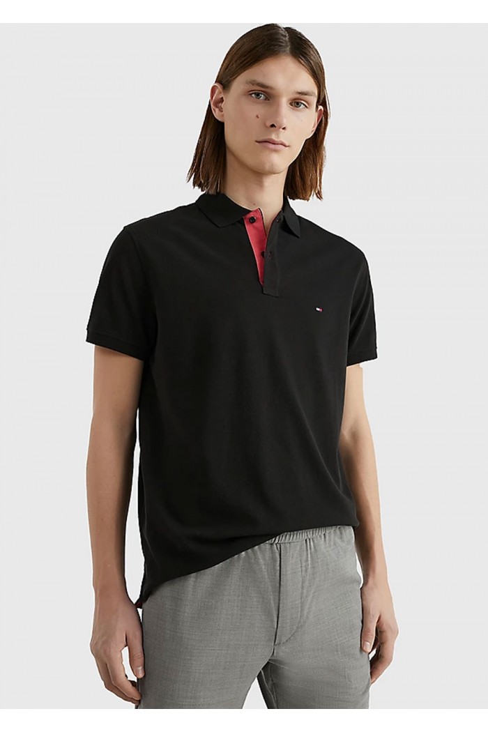 CONTRAST PLACKET REGULAR FIT POLO