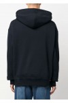 MONOTYPE EMBROIDERY HOODY BLUE