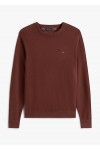 Crew Neck Jumper With Cashmere