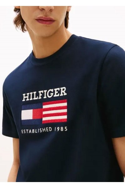 AMERICANA MONOTYPE FLAG BOX  TEE