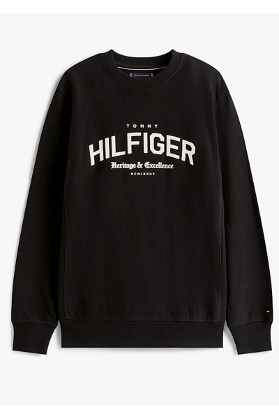 Arch Logo Terry Crew Neck Sweatshirt