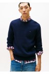Rib-Knit Crew Neck Jumper With Cashmere