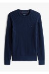Rib-Knit Crew Neck Jumper With Cashmere