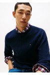 Rib-Knit Crew Neck Jumper With Cashmere