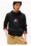 Flag Graphic Drawstring Hoody