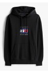 Flag Graphic Drawstring Hoody