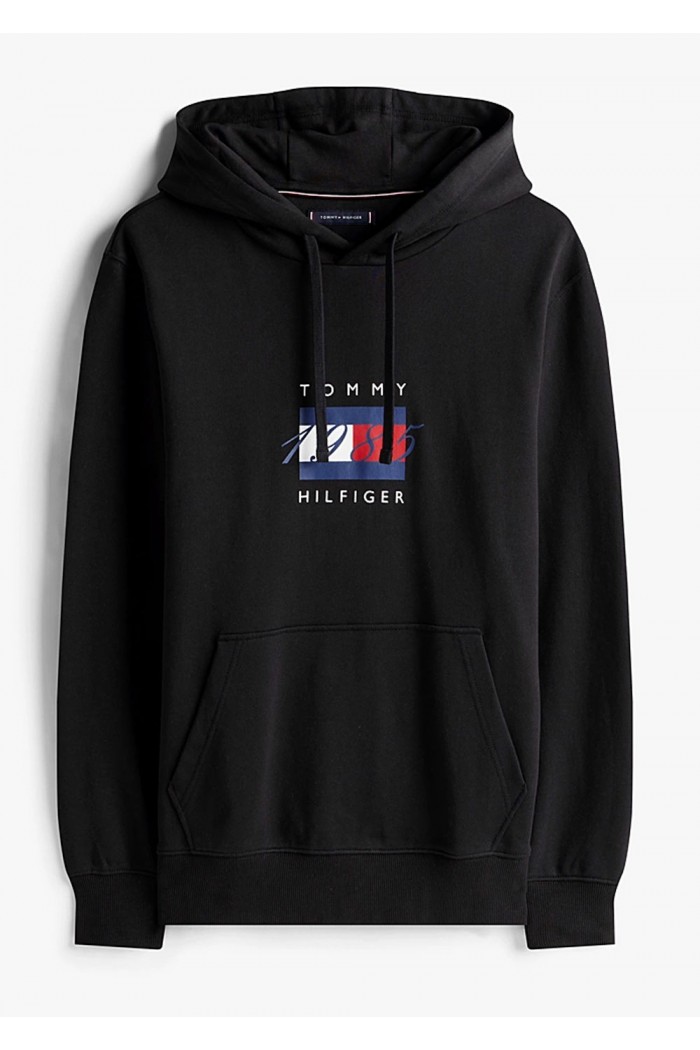 Flag Graphic Drawstring Hoody