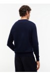 Crew Neck Jumper With Cashmere