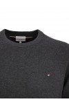 Crew Neck Jumper With Cashmere