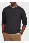 Crew Neck Jumper With Cashmere