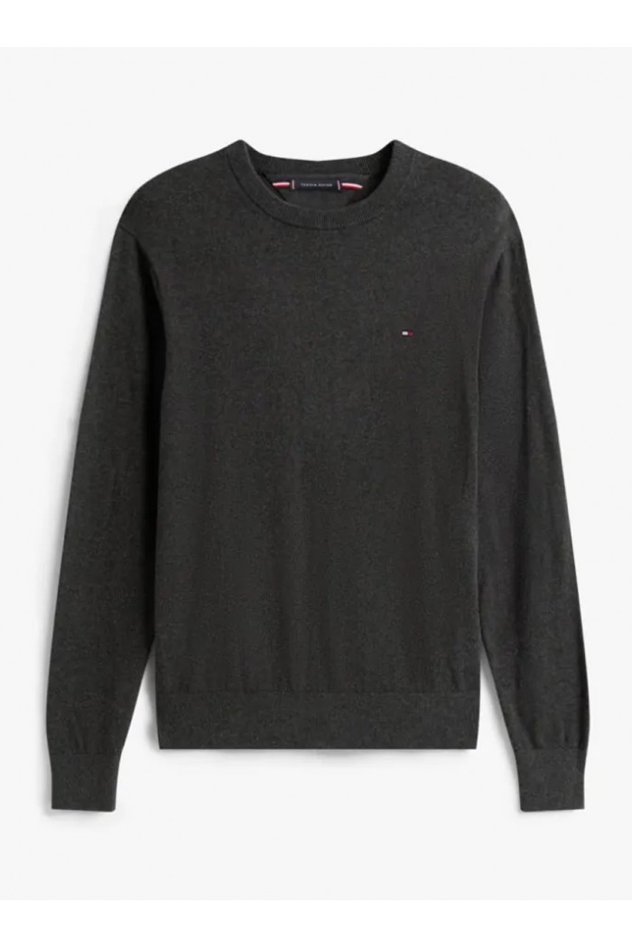 Crew Neck Jumper With Cashmere