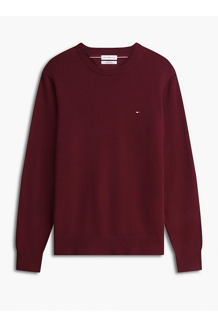 Crew Neck Jumper With Cashmere