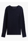Cable Knit Crew Neck Jumper