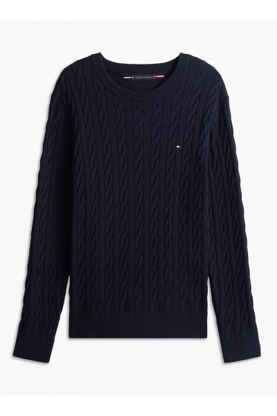 Cable Knit Crew Neck Jumper