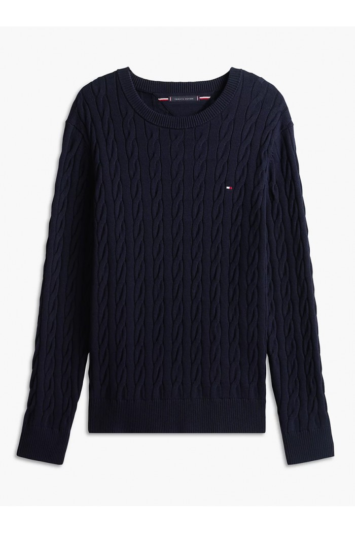 Cable Knit Crew Neck Jumper