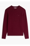 Cable Knit Crew Neck Jumper