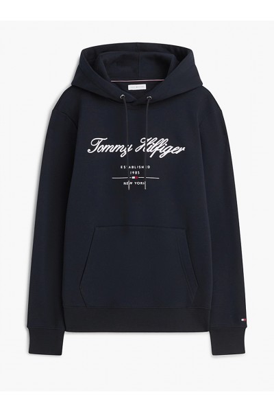 Logo Embroidery Fleece Hoody