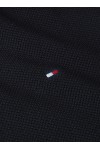 Embroidery Textured Crew Neck 