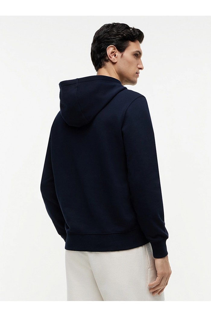 Flag Embroidery Terry Drawstring Hoody