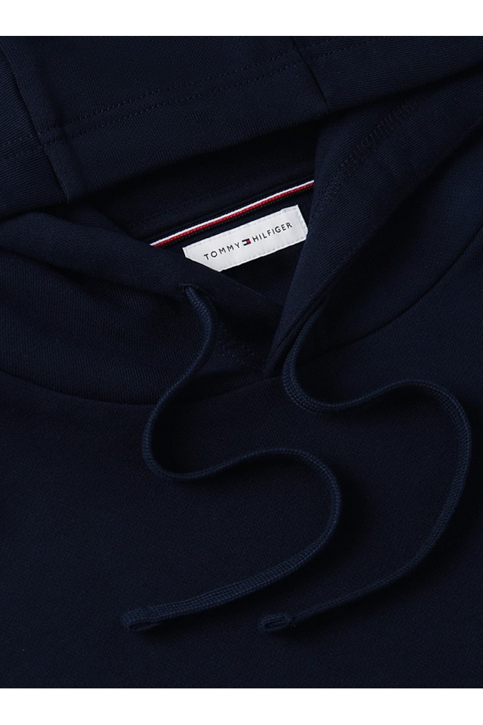 Flag Embroidery Terry Drawstring Hoody