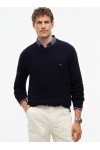 Tipped Cuff Crew Neck Jumper