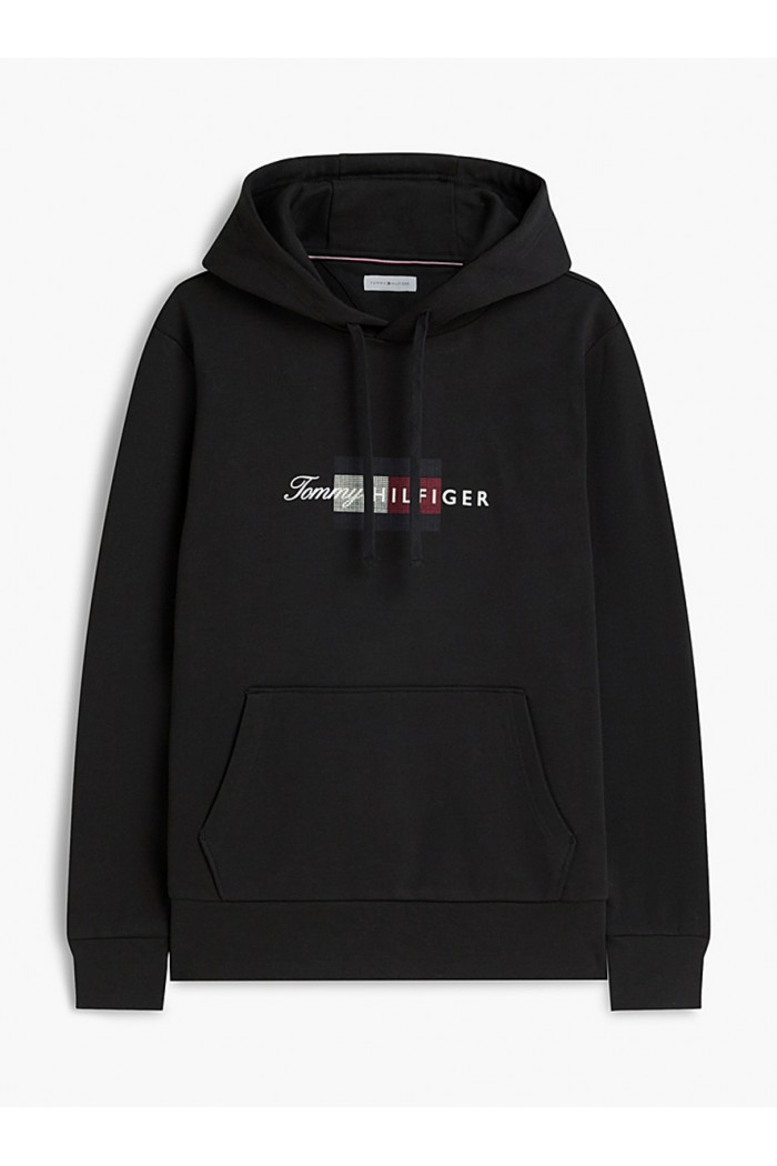 Flag Graphic Terry Drawstring Hoody