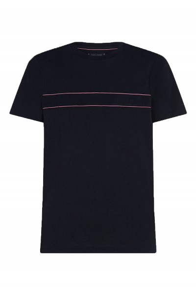 LOBAL STRIPE BLOCKING TEE