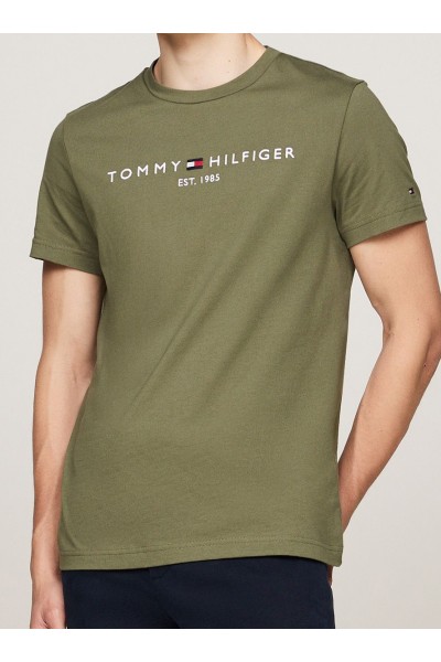 Logo Embroidery Slim Jersey T-Shirt