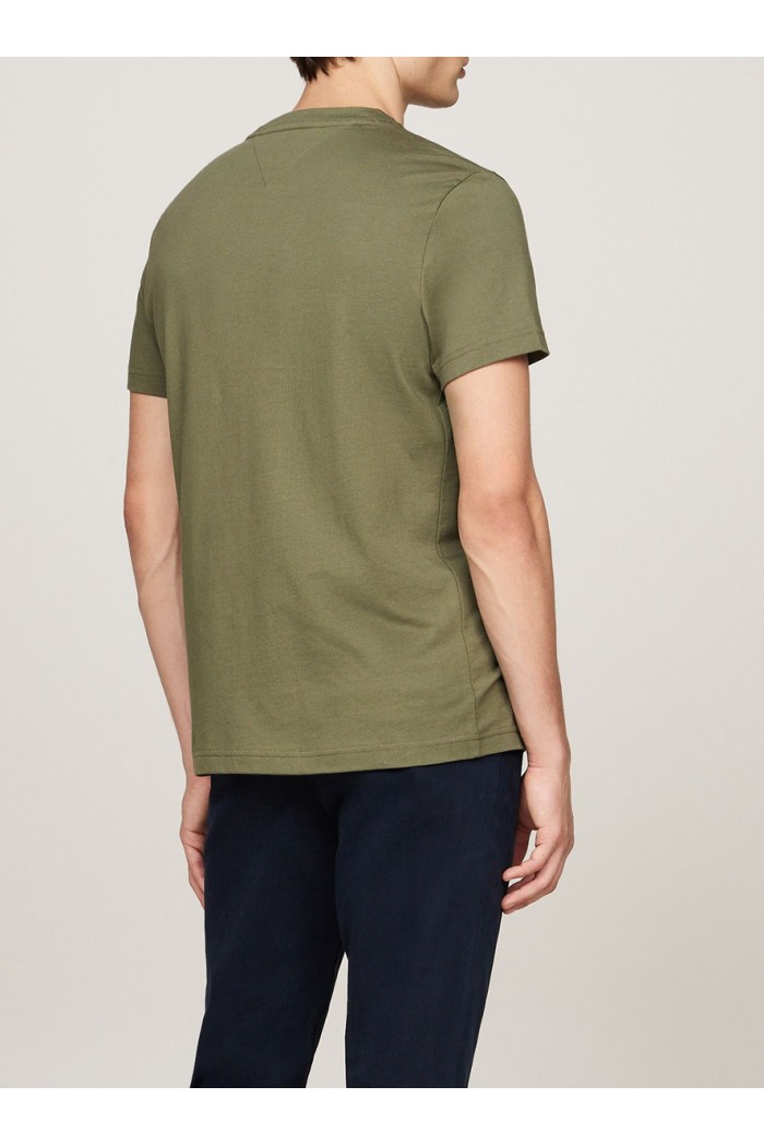 Logo Embroidery Slim Jersey T-Shirt