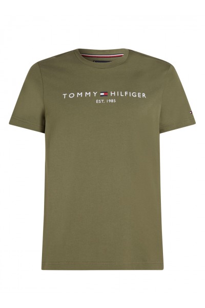 Logo Embroidery Slim Jersey T-Shirt