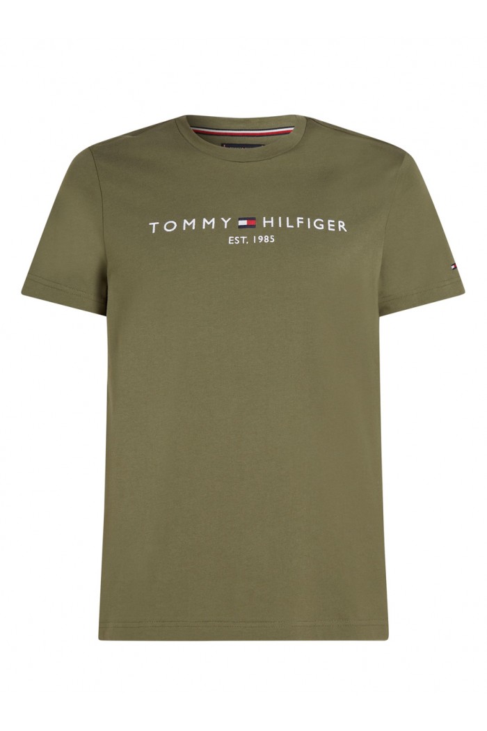 Logo Embroidery Slim Jersey T-Shirt