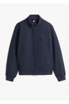 Stand-Up Collar Relaxed Harrington Jacket
