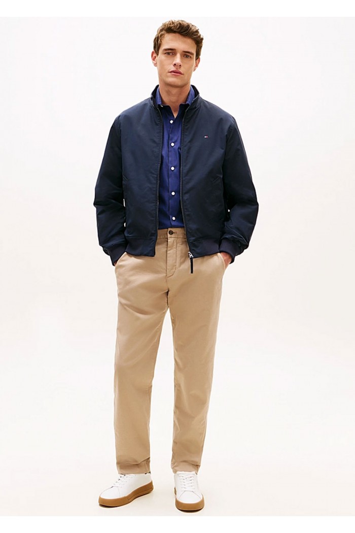 Stand-Up Collar Relaxed Harrington Jacket