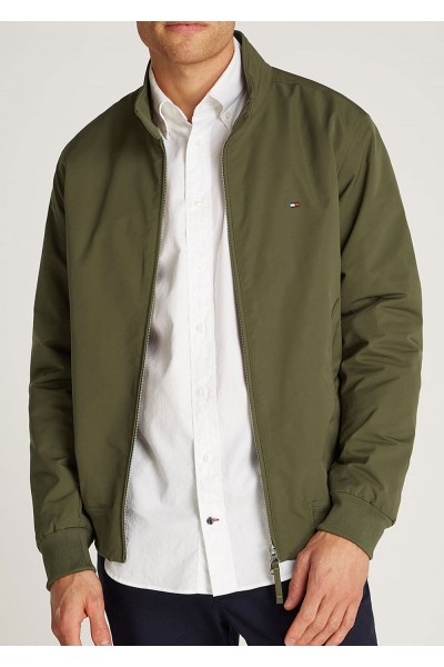 Stand-Up Collar Relaxed Harrington Jacket