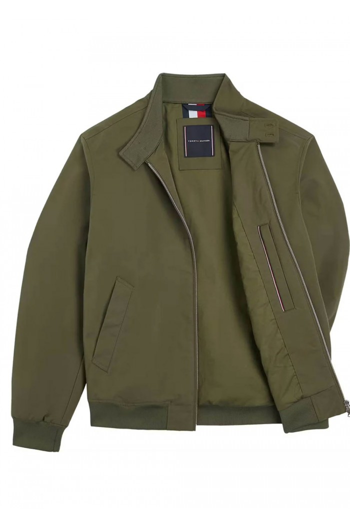 Stand-Up Collar Relaxed Harrington Jacket