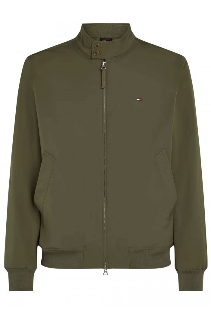 Stand-Up Collar Relaxed Harrington Jacket