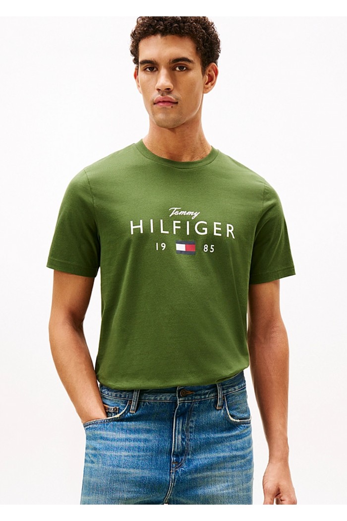 Logo Graphic Jersey Crew Neck T-Shirt