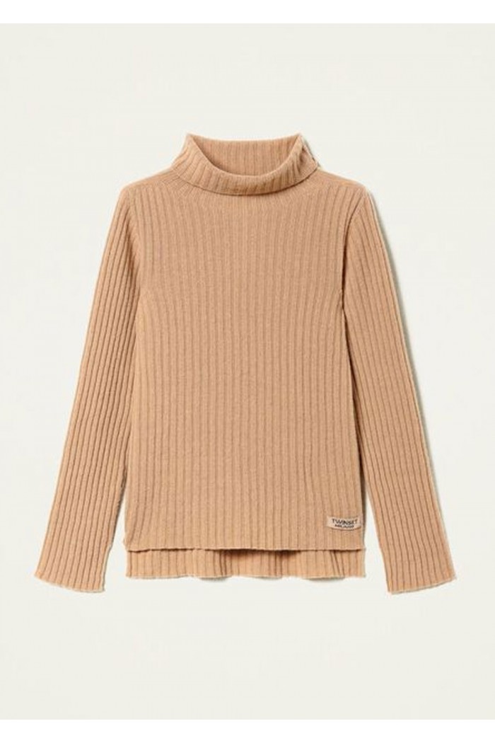 RIBBED WOOL CASHMERE JUMPER