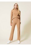 WOOL CASHMERE KNIT TROUSERS