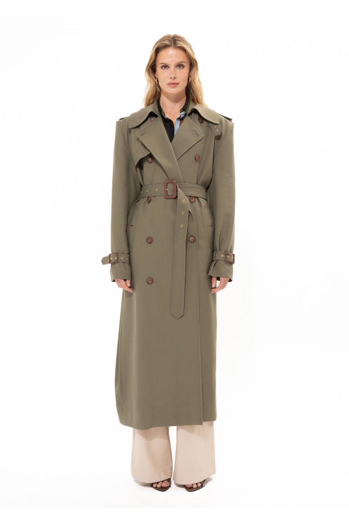 KHAKI TRENCH COAT