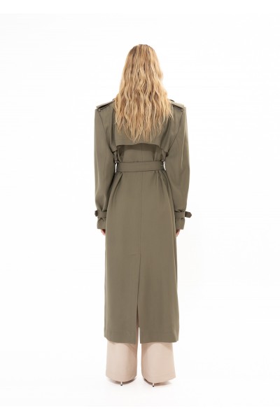 KHAKI TRENCH COAT