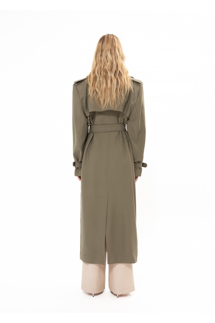 KHAKI TRENCH COAT