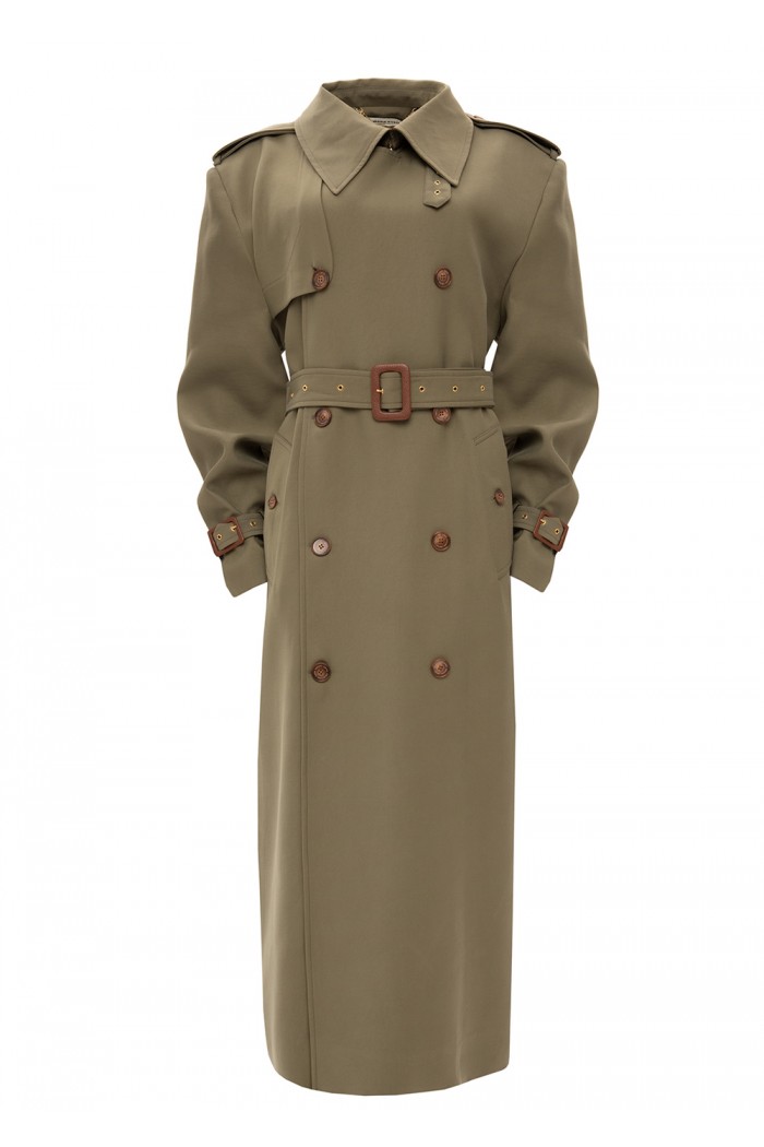 KHAKI TRENCH COAT