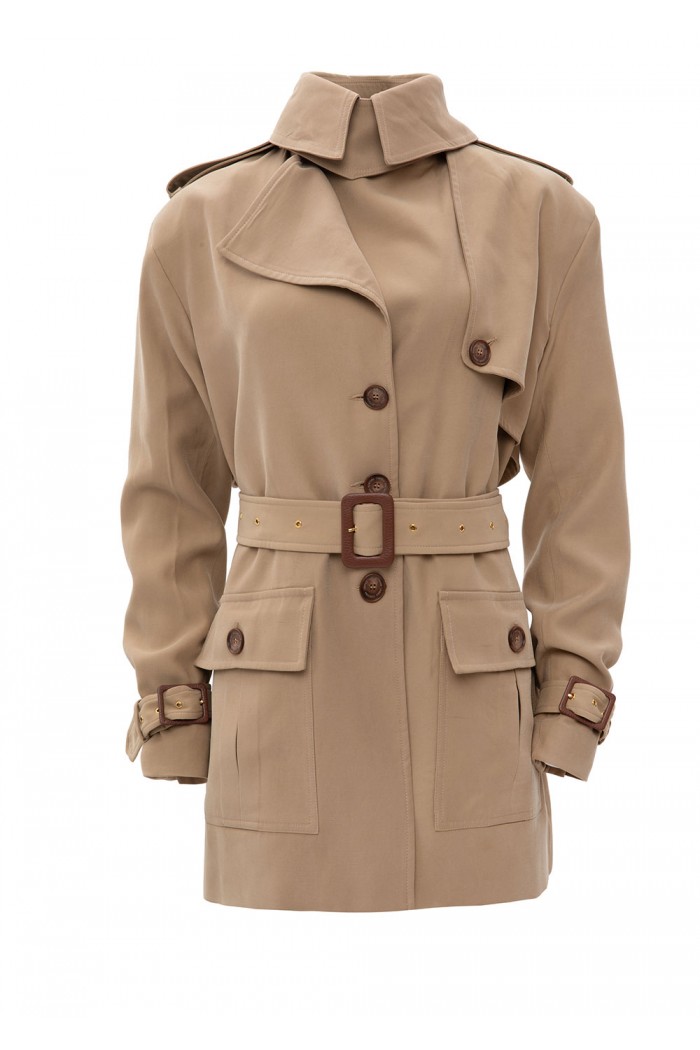 BEIGE TRENCH JACKET