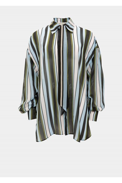 BLUE STRIPED OS SHIRT BLUE STRIPED OS SHIRT
