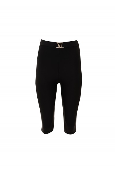 BLACK ACTIVE CAPRI PANTS