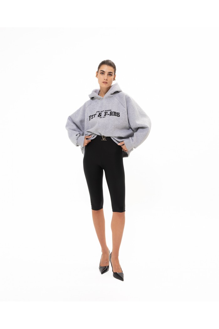 BLACK ACTIVE CAPRI PANTS